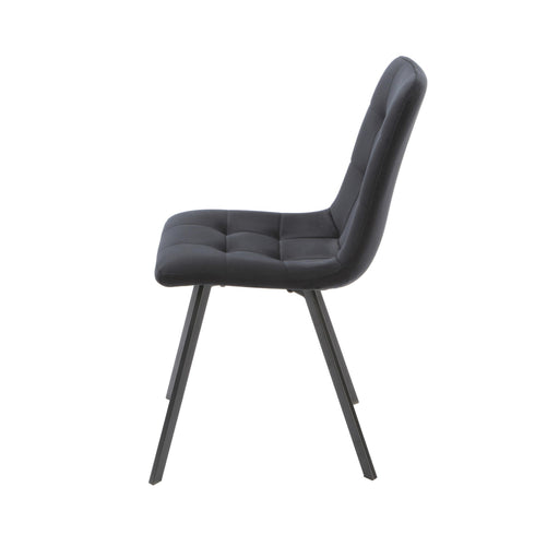 Native Home Lifestyle Squared Black Dining Chairs (Set Of 2)